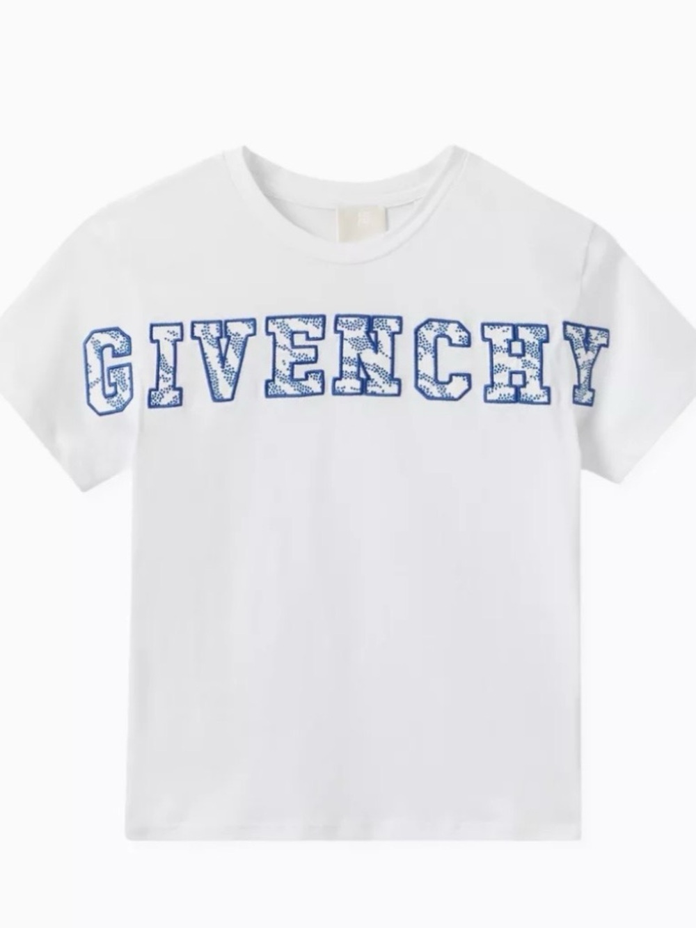 Givenchy girls white and blue shirt